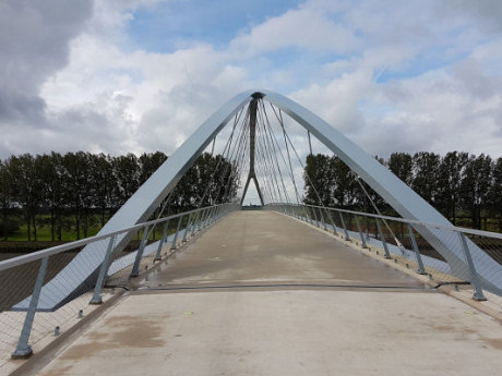 Dilatatievoegprofielen in fraaie fietsbrug