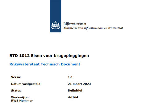 RTD 1012 esisen voor brugopleggingen