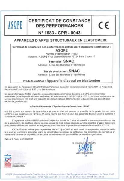 certificat de constance