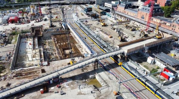 verbouwing van het hoofdstation Groningen