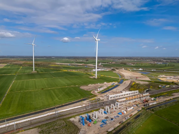 Bouw van de Zuidwestboog bij Meteren (4)