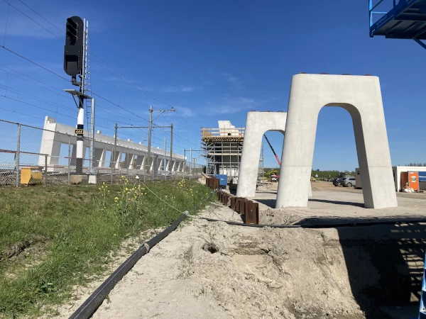 Bouw van de Zuidwestboog bij Meteren (3)